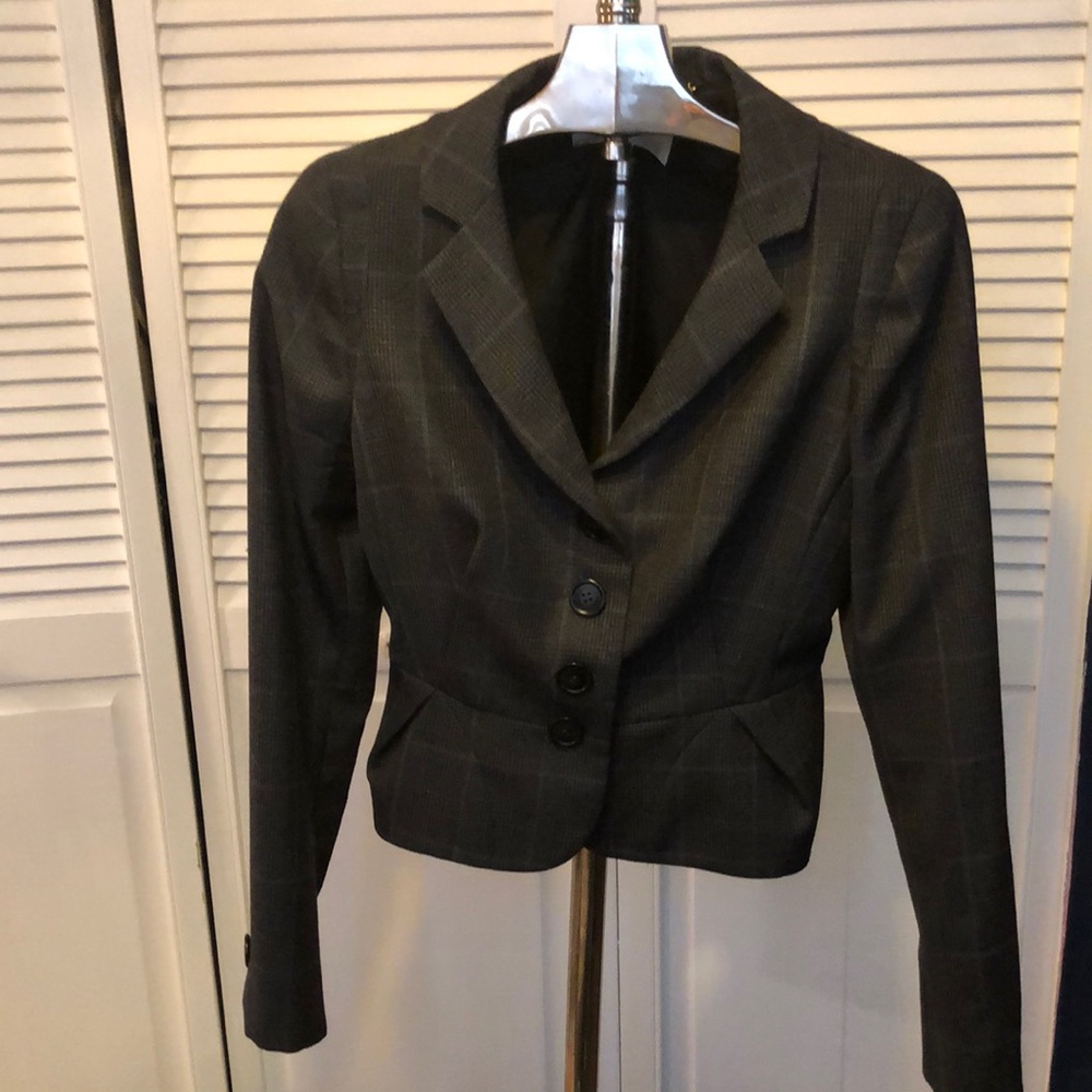 L.K. Bennett Gray Blazer or Jacket with Peplum